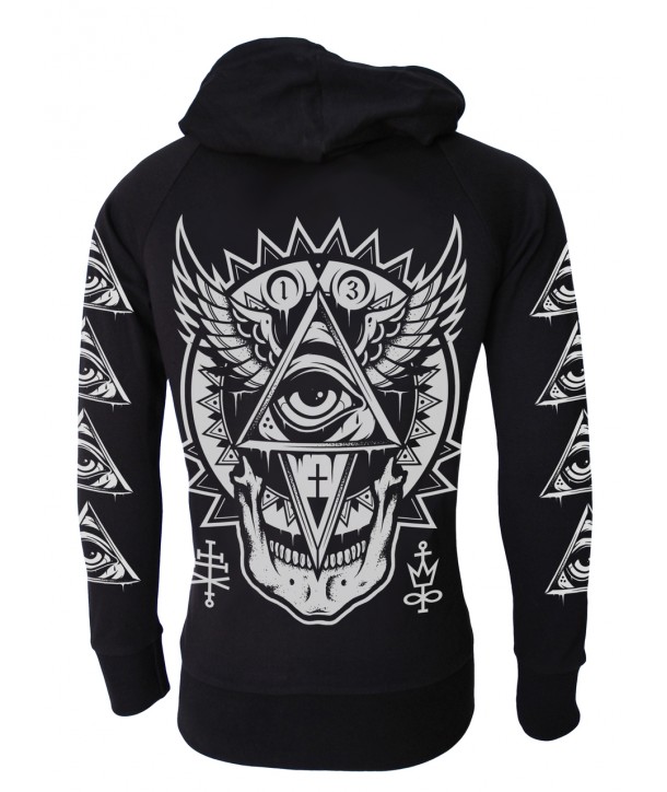 Sweat Shirt Veste Darkside Clothing Homme All Seeing Eye