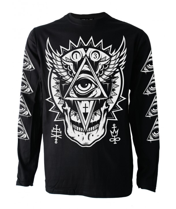 Tee Shirt Darkside Clothing Homme All Seeing Eye Lon Sleeve