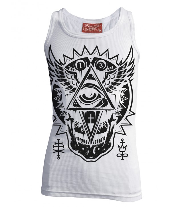 Débardeur Darkside Clothing All Seeing Eye White