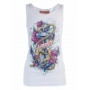 Débardeur Darkside Clothing Anchor Rose White