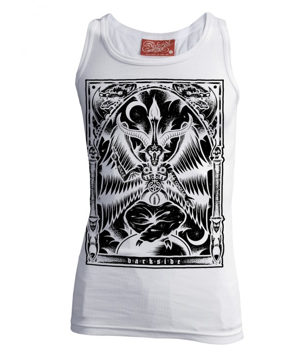 Débardeur Homme Darkside Clothing Baphomet White