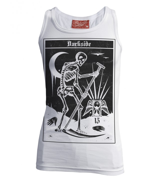 Débardeur Darkside Clothing Death Tarot Card White