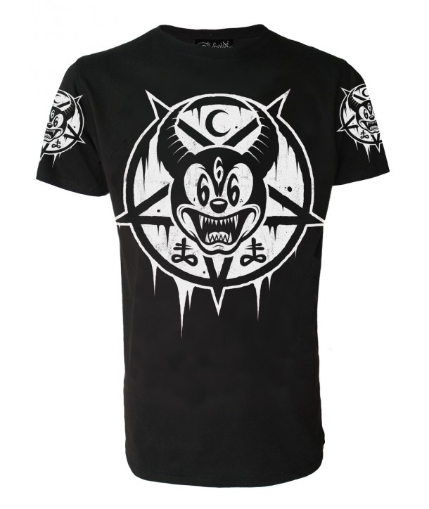 Tee Shirt Darkside Clothing Homme Mickey 666