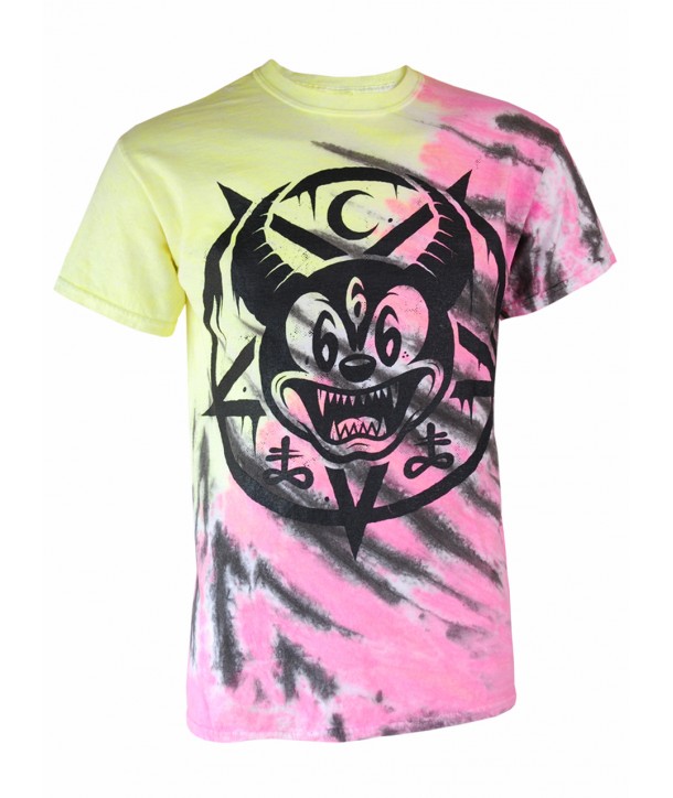 Tee Shirt Darkside Clothing Homme Mickey 666 Pastel Flash