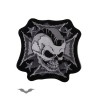 Patches Queen Of Darkness Gothique Patch: Mohawk Skull On Iron Cross