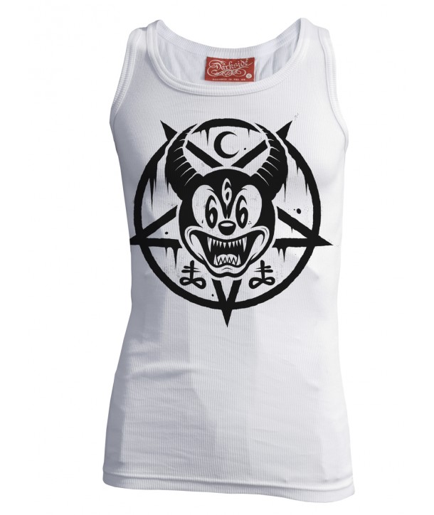 Débardeur Darkside Clothing Mickey 666 White