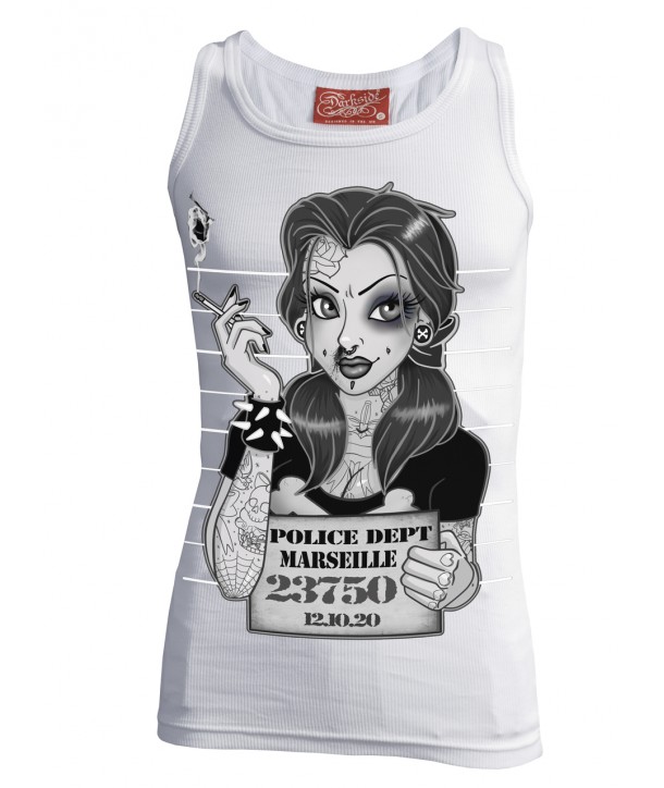 Débardeur Darkside Clothing Mugshot White