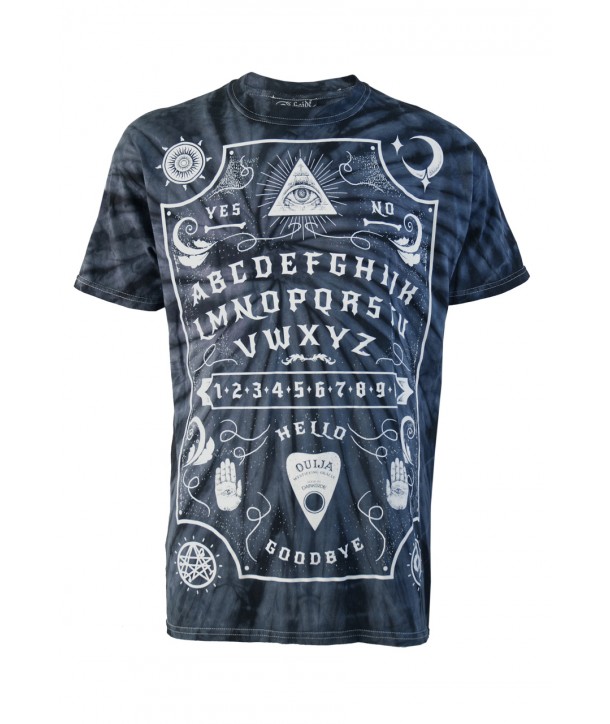 Tee Shirt Darkside Clothing Ouija Board Grey T-Dye