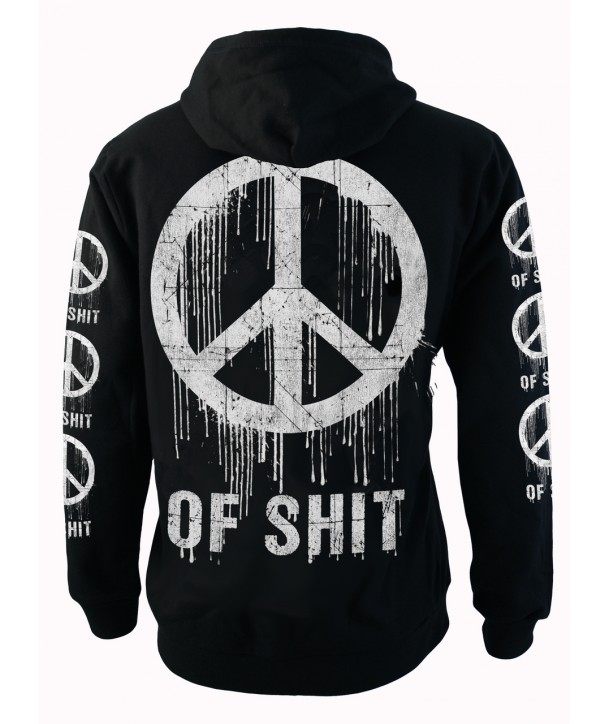 Sweat Shirt Veste Darkside Clothing Femme Peace Of Shit