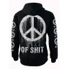 Sweat Shirt Veste Darkside Clothing Femme Peace Of Shit