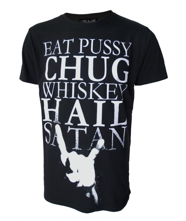 Tee Shirt Darkside Clothing Chug Whiskey Hail Satan