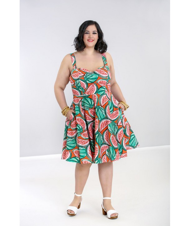 Robe Grande Taille Hell Bunny Melonie Mid