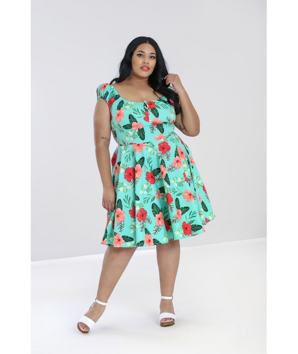 Robe Grande Taille Hell Bunny Moana Mid