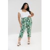 Pantalon Grande Taille Hell Bunny Rainforest