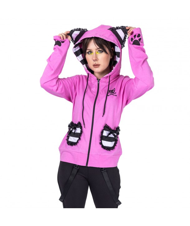 Sweat Shirt Veste Bye Bye Kitty Hoodie FEVER HOOD pink