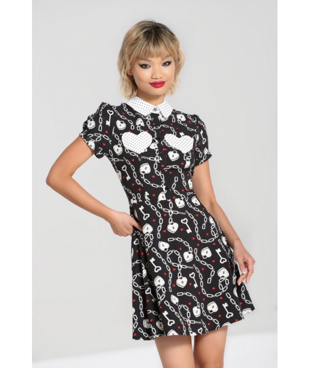 Robe Hell Bunny Heart Lock Mini