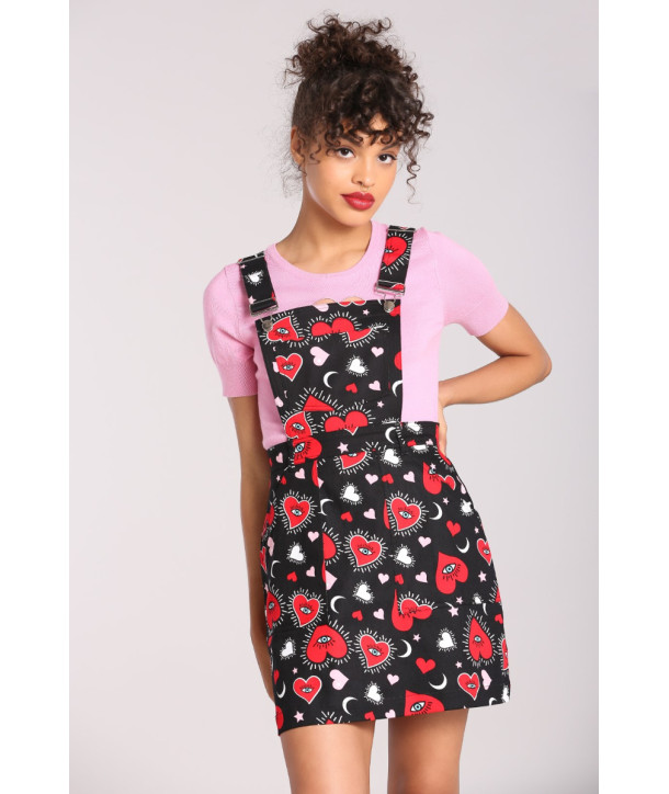 Robe Hell Bunny Kate Heart Pinafore