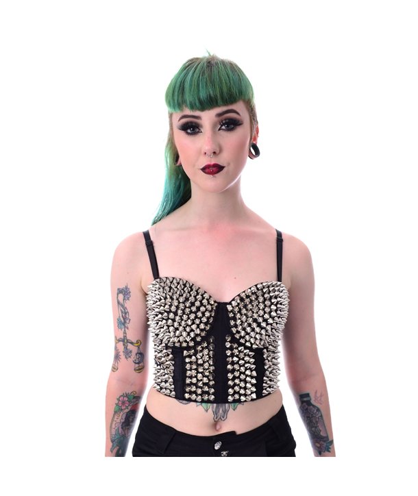 Corset à pointes CORSET SPIKE Noir