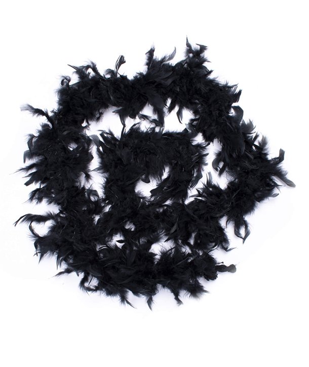 Boa en plumes FEATHER BOA Noir