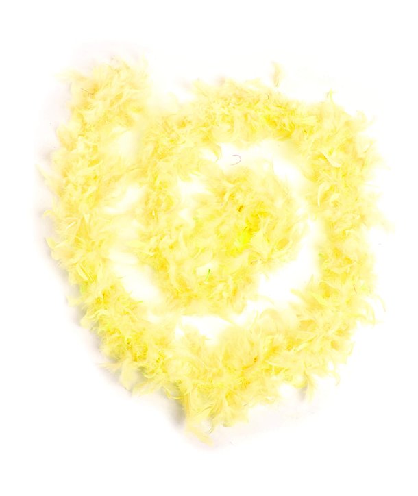 Boa en plumes FEATHER BOA Jaune
