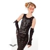 Top Queen Of Darkness Gothique Tank Top With Detached Sleeves
