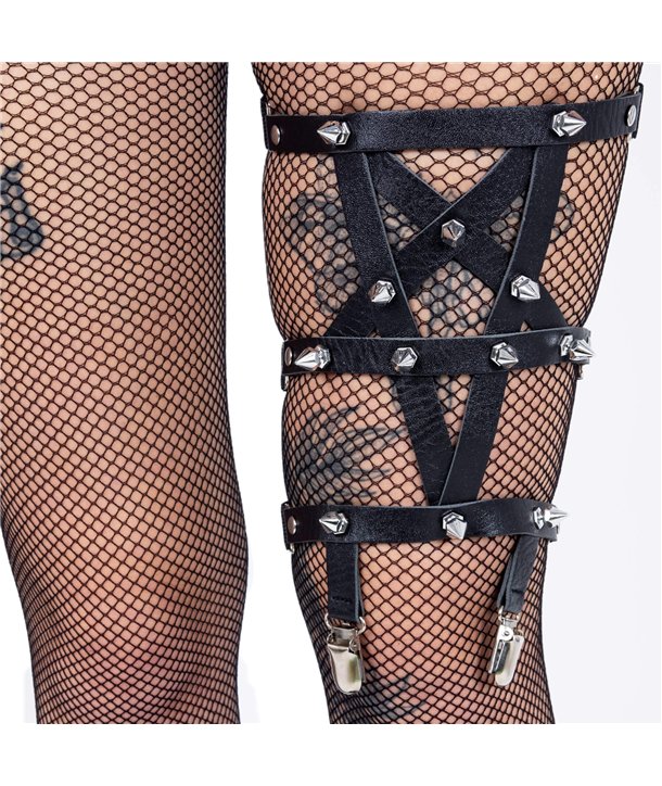 Harnais PENTAGRAM THIGH Noir
