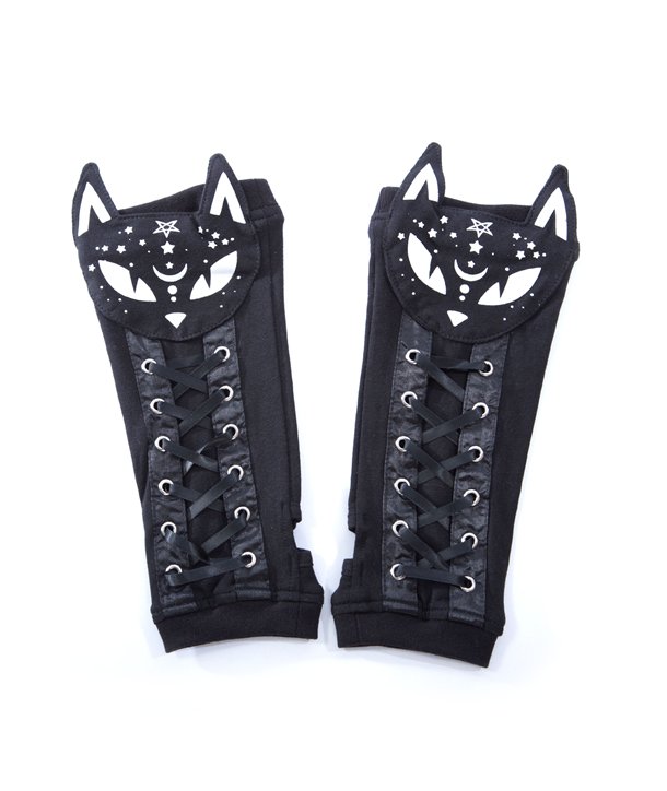 Arm Warmers - Protège-bras DARK KITTY Noir