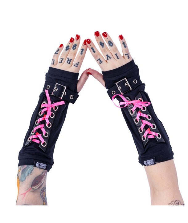 Arm Warmers - Protège-bras NAVYAS Noir / Rose