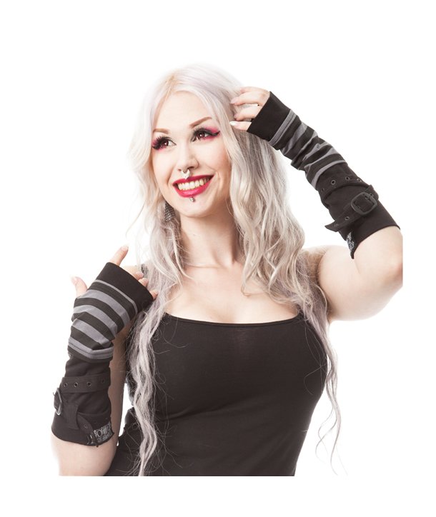 Arm Warmers - Protège-bras STRIPE STRAPS Noir