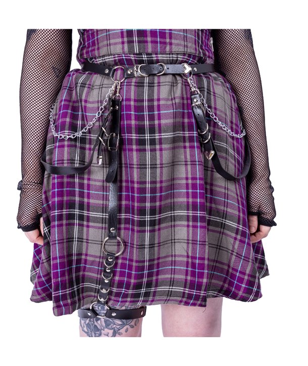 Ceintures HEX HEART SUSPENDER Noir