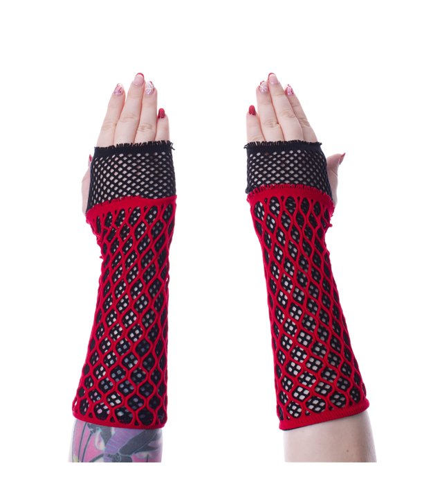 Gants LOLITA MESH Rouge