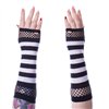 Gants STRIPED MESH Noir / Blanc