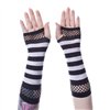 Gants STRIPED MESH Noir / Blanc