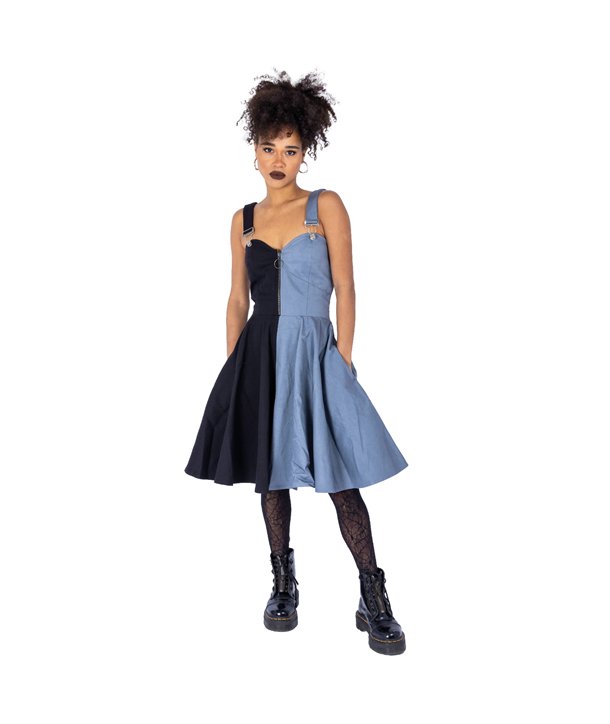 Robes Femme DIONE Noir / Gris