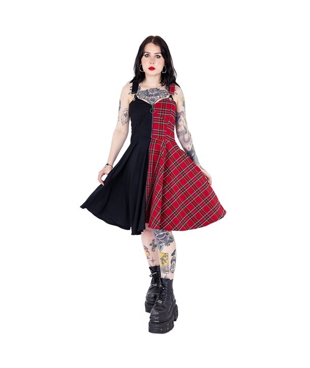 Robes Femme DIONE Noir / Rouge