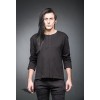 Sweat Shirt Queen Of Darkness Gothique Drop Tail Sweater With Decorative Strap