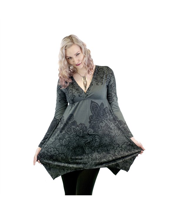 Robes Femme SMOCK LONGSLEEVE Gris