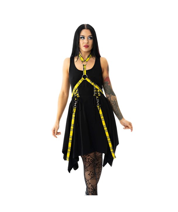 Robes Femme SIBLEY Noir / Jaune