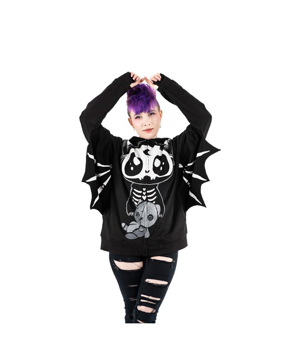 Sweat Shirts Femme BAT DOLL Noir