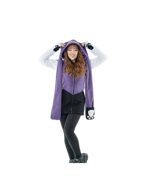 Sweat Shirts Femme CUTE BUNNY Violet