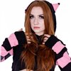 Sweat Shirts Femme CUTE KITTY Noir / Rose
