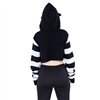 Sweat Shirts Femme CUTE KITTY Noir / Blanc