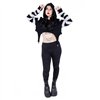 Sweat Shirts Femme CUTE KITTY Noir / Blanc