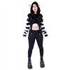 Sweat Shirts Femme CUTE KITTY Noir / Blanc