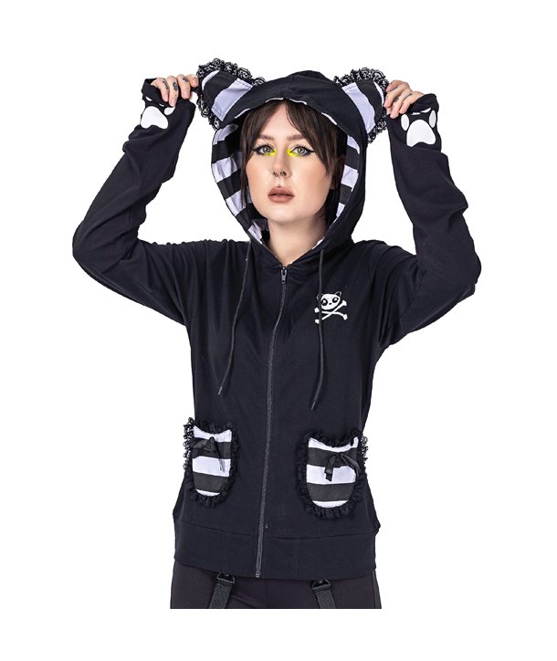 Sweat Shirts Femme KP FRILL Noir