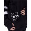 Sweat Shirts Femme MOON CATS Noir