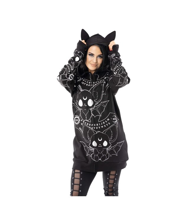 Sweat Shirts Femme OUIJA BATS Noir