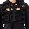Sweat Shirts Femme RIBCAGE Noir