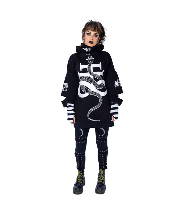 Sweat Shirts Femme HEARTLESS SERPENT Noir