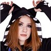 Sweat Shirts Femme SKELETON CAT Noir